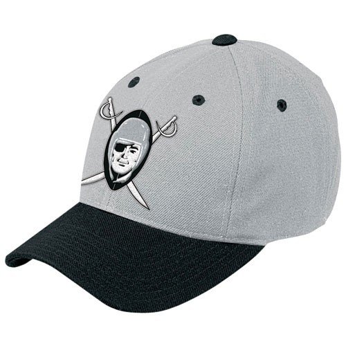 NFL Men's End Zone Retro Logo Wool Cap - N108Z (Oakland Raiders, One Size Fits All)