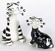 Amy Lacombe Whimsiclay Cat Sal & Pippa Salt & Pepper Shakers
