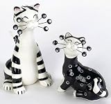 Amy Lacombe Whimsiclay Cat Sal & Pippa Salt & Pepper Shakers