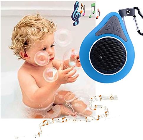 Asmart center® Brand New IPX6 Waterproof Dustproof home bath shower fashion Mini Portable Wireless Bluetooth shower Speaker built with Suction Cup and hook (blue)