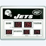 New York Jets Scoreboard Clock w/ Thermometer