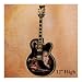 Johnny Cash The Man In Black Guitar Collector Plate by The Bradford Exchange