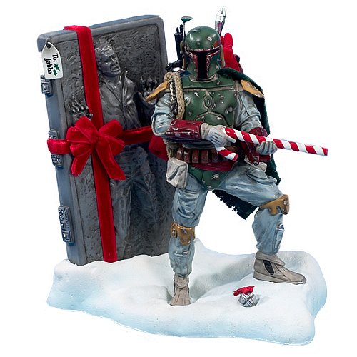 Childrens Toyshop  Toys : Star Wars Boba Fett with Carbonite Christmas Statue