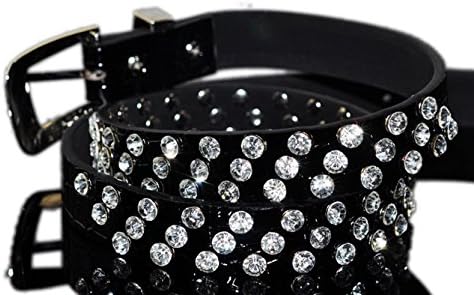 PAQUIN Women's Diamond Belt Croco Texture Leather Lady's Casual Ball 27"-40"