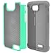 LG Optimus L90 Case, MagicMobile [Dual Armor Series] Rugged Impact Resistant Case LG Optimus L90 Slim Shockproof Silicone Skin Hard Plastic Shell [Mint Green] Armor Protective Case for LG Optimus L90