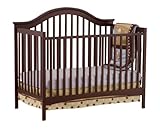 Stork Craft Ravena Fixed Side Convertible Crib, Espresso