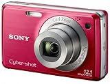 Sony DSC-W230 Digitalkamera (12 Megapixel, 4-fach opt. Zoom, 7,6 cm (3 Zoll) Display) rot - 
