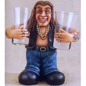 60's Hippie Rock and Roll Singer Tequila Shot Glass Holder Set