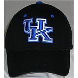 Kentucky Wildcats One-Fit NCAA Cotton Twill Flex Cap (Black)
