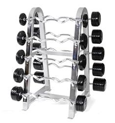Horizontal barbell rack holds 10sets of barbells