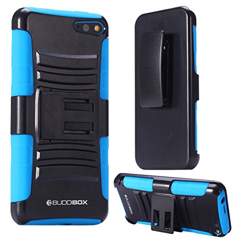 Fire Phone Case, BUDDIBOX [HSeries] Heavy Duty Swivel Belt Clip Holster with Kickstand Maximal Protection Case for Amazon Fire Phone, (Blue)