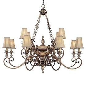 Minka Lavery Aston Court 4747-206 Large 13-LT 780w (47"H x 53"W) Chandelier Lighting in Bronze