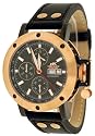 Adee Kaye Men's "Armor Collection" Day/Date Display Multi-Function Self Winding Automatic Watch #AK-5004-MRG1