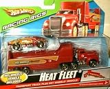 Hot Wheels Racing Rigs - Heat Fleet (Transport Truck PLUS Hot Wheels Vehicle)