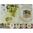 Vintage Wine Coasters Tempered Glass French Inspired Wine Theme cutting board