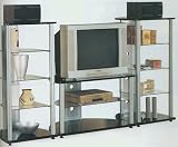 Black/Silver Home Entertainment Center