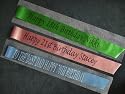 PERSONALISED DELUXE BIRTHDAY SASH 100mm 16TH 18TH 21ST 30TH 40TH 50TH 60TH 70TH 80TH 90TH 100TH SASHES