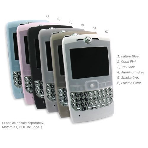 Motorola Q (1st Generation) FlexiSkin - The Soft Low-Profile Case (Jet Black (cut-out keyboard))