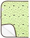 Kushies Deluxe Flannel Change Pad, Green Crazy Bubbles