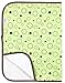 Kushies Deluxe Flannel Change Pad, Green Crazy Bubbles