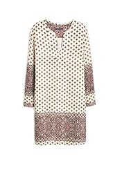 Plus Size V-neck Short General Print Polyester/Viscose/Wool  Dress