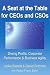 A Seat at the Table for CEOs and CSOs: Driving Profits, Corporate Performance & Business Agility