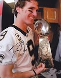 Drew Brees Signed Autographed 8 X 10 Photo New Orleans Saints