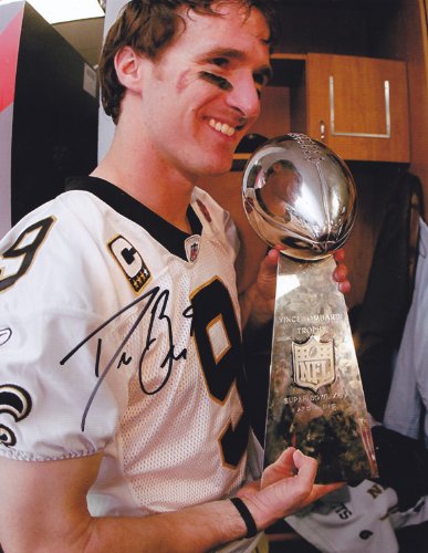 Drew Brees Signed Autographed 8 X 10 Photo New Orleans Saints