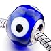 Mother's Day Jewelry Evil Eye Blue Murano Glass Bead Pandora Chamilia Biagi Beads Charms Compatible