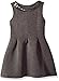 Nautica Girls' Scuba Box Pleat Dress with Sequin Neckline