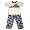B.T. Kids - Boys 2-Piece Short Sleeved Pajama Set, Blue, White (Size 6)