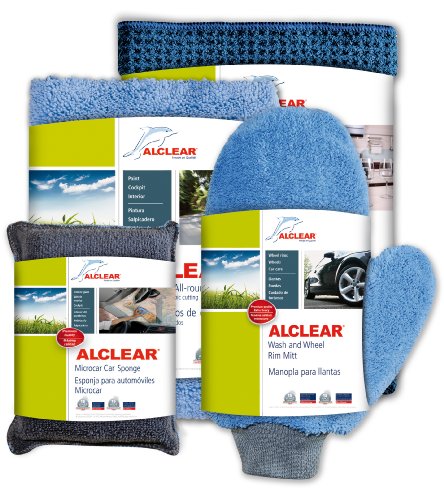 ALCLEAR U.S. 8201000GS Pro's Car Care Set: Paintwork care, windscreen cleaning, drying, wheel cleaning, interior cleaning - (Polishing, paint cleaning, cockpit care) gift set, German quality product