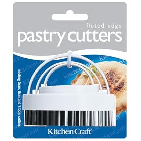 Kitchen Craft Fluted Pastry Cutters- set of three