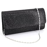 Naimo Flap Dazzling Small Clutch Bag Evening Bag With Detachable Chain