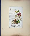 CHRISTMAS NEW YEAR CARDS c1880 VICTORIAN SCRAPBOOK