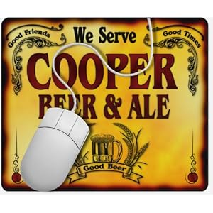 Cooper Family Name Beer & Ale Mousepad