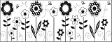 Fiskars 01-005570 Continuous Stamp Wheel Sheet, Flowers