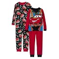 Boys' 4-pc. Car Cottn PJ Set - Navy/Red