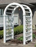 Duratrel Model 11164 White Grand Colonial Arbor