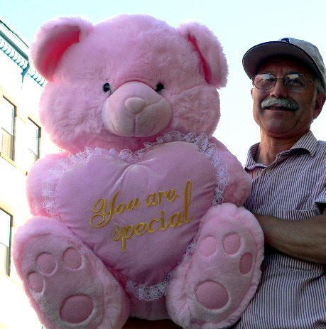 51qfEtyfrQL GIANT TEDDY BEAR   30 inches Tall by 24 inches Wide   SOFT, FAT, PREMIUM QUALITY, PLUSH TEDDY BEAR * Holds big HEART That Says: YOU ARE SPECIAL * COLOR: PINK