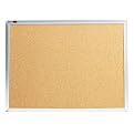 Quartet Cork Bulletin Boards, 18 x 24 Inches, Aluminum Finish Frame (2301)