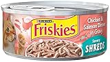 UPC 050000489961 product image for Friskies Cat Food Savory Shreds Chicken & Salmon Dinner in Gravy, 5.5-Ounce Cans | upcitemdb.com