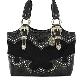 Western Tooled Leather Tote Bag American West Purse