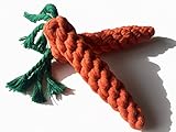 Reelok Pet Dog Puppy Cat Chewing Rope Carrot Shaped Molar Cotton Knot Clean Teeth Healthy Teeth Chew Fun Toy Easter Toy