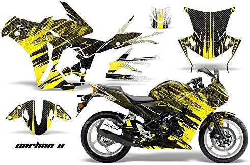 Honda CBR 250R Graphics 2010 - 2013: Carbon X- Yellow