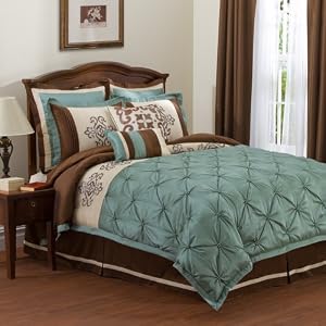 Elegant 8-Piece Comforter Set Lush Decor Abigail