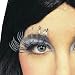Long Metallic Silver False Eyelashes