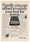 1982 Sinclair ZX81 Personal Computer Lust for Power Print Ad