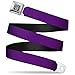 Buckle-Down Seatbelt Belt - Purple - 1.5