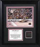 Clint Bowyer Limited Edition Framed 6" x 8" 2008 Richmond Photograph with Piece of Race Winning Tir